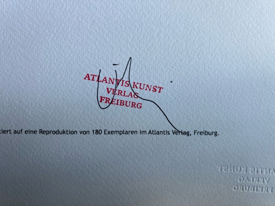 Fontana Lithograph 1978 Numbered - 9