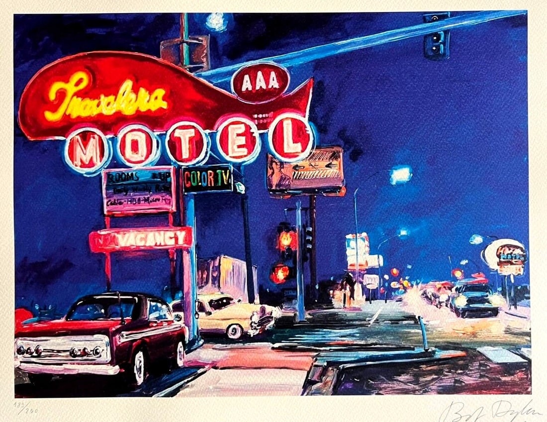 Art Bob Dylan Lithograph Op Numbered - 2