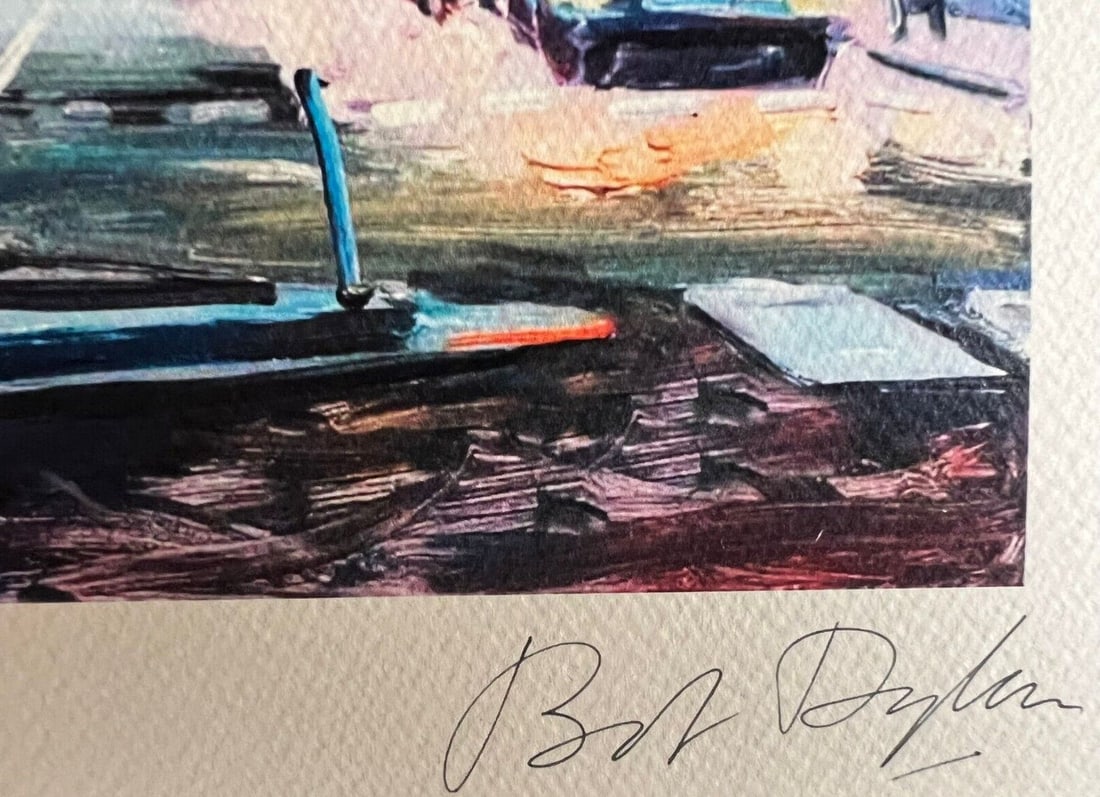 Art Bob Dylan Lithograph Op Numbered - 9