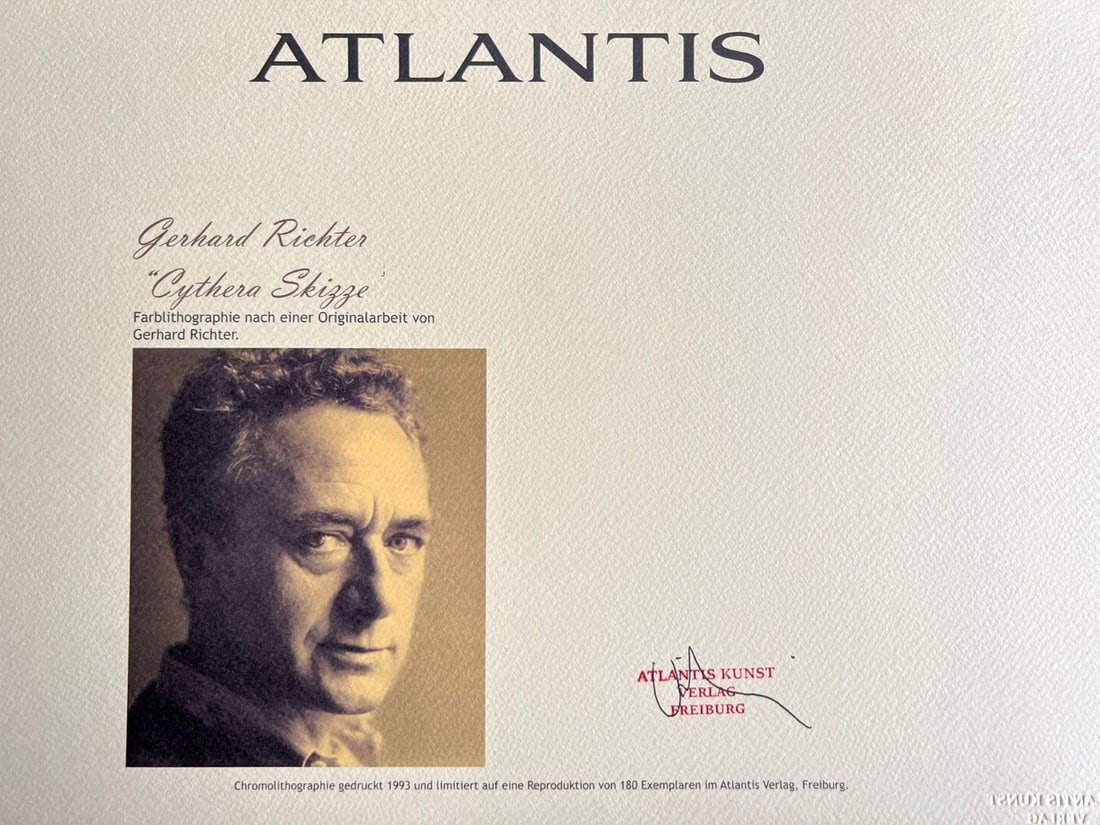 Gerhard Richter Lithograph # (Numbered) - 12