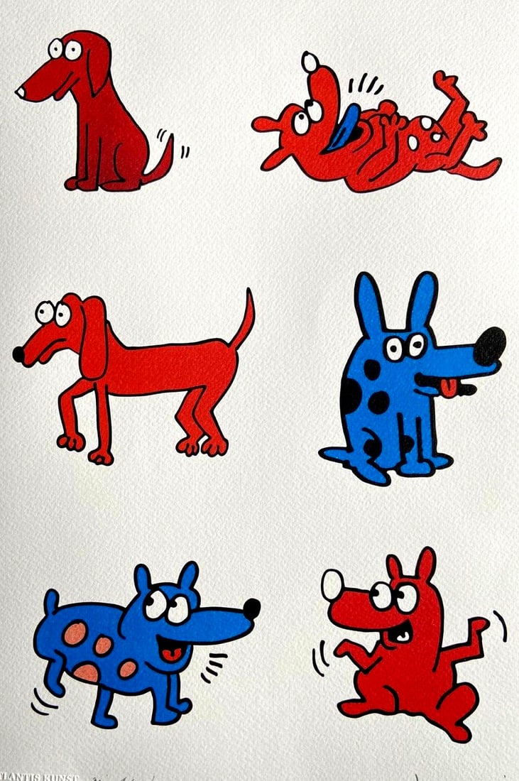 Keith Haring Lithograph, Stamped Numbered - 2