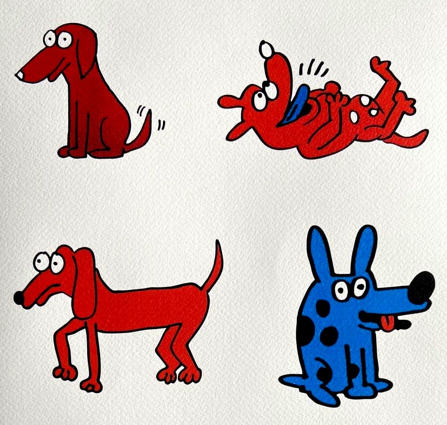 Keith Haring Lithograph, Stamped Numbered - 3