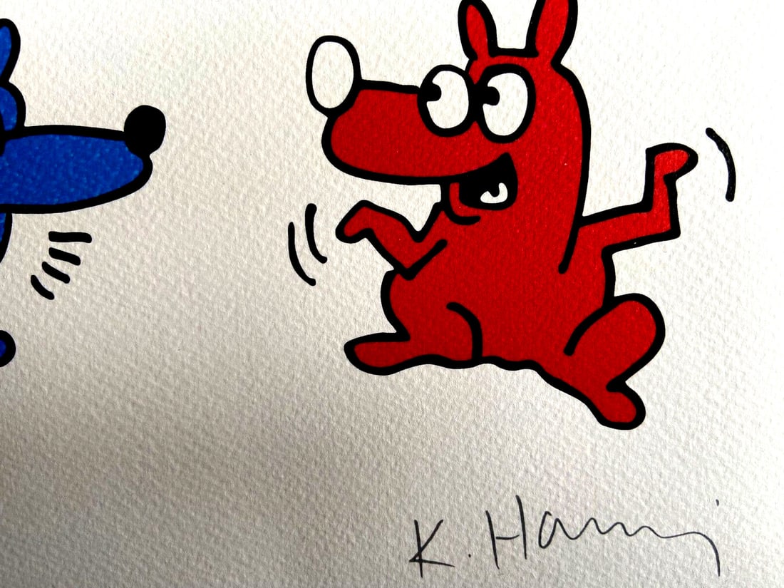 Keith Haring Lithograph, Stamped Numbered - 5