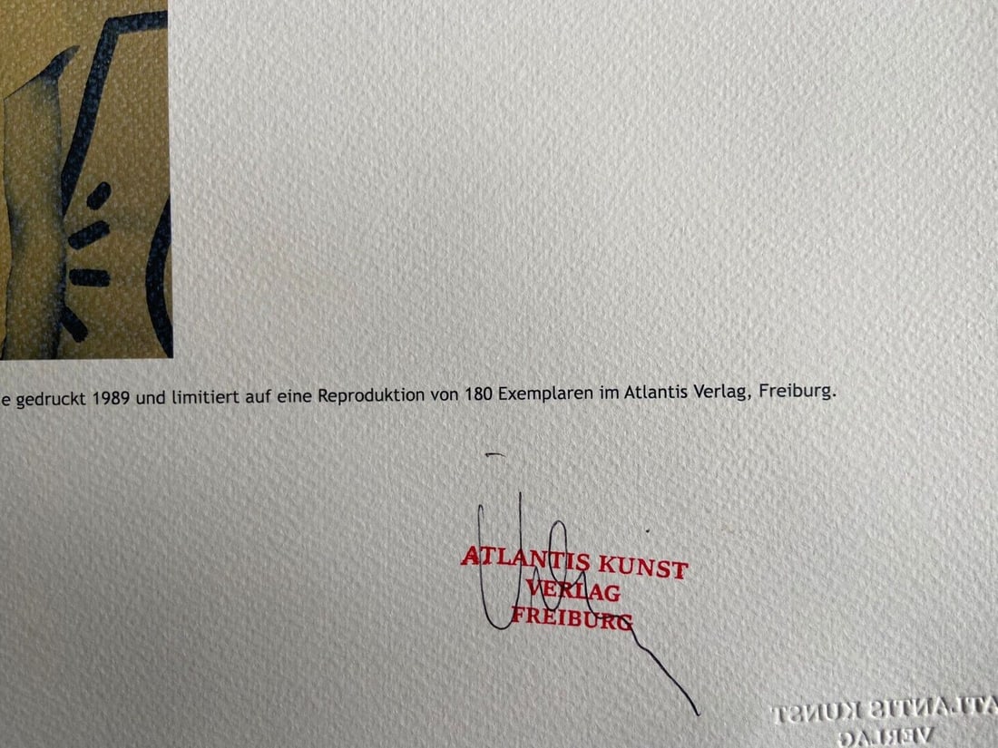 Keith Haring Lithograph, Stamped Numbered - 9