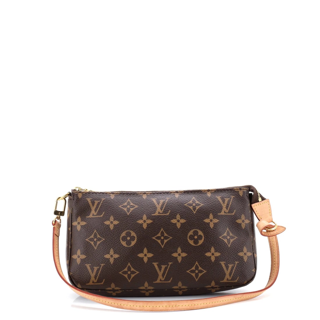 Canvas Louis Vuitton Pochette Accessoires NM Monogram: Canvas Louis Vuitton Pochette Accessoires NM Monogram A rare and stylish find, this Louis Vuitton Pochette Accessoires NM Monogram canvas clutch boasts the iconic monogram pattern in rich brown hues.