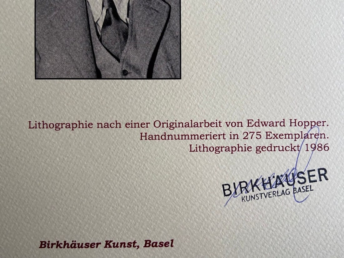 Edward Hopper Lithograph, 1986 - 10