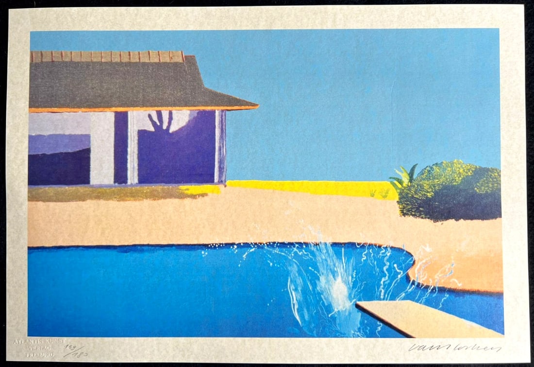 David Hockney Lithograph, Handmade, Op Numbered - 2