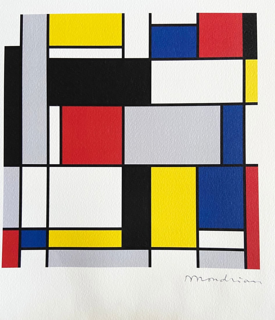 Piet Mondrian Lithograph - 3