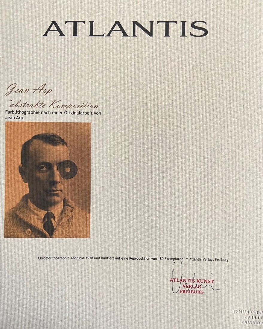 Numbered Jean Hans Arp Lithograph - 7