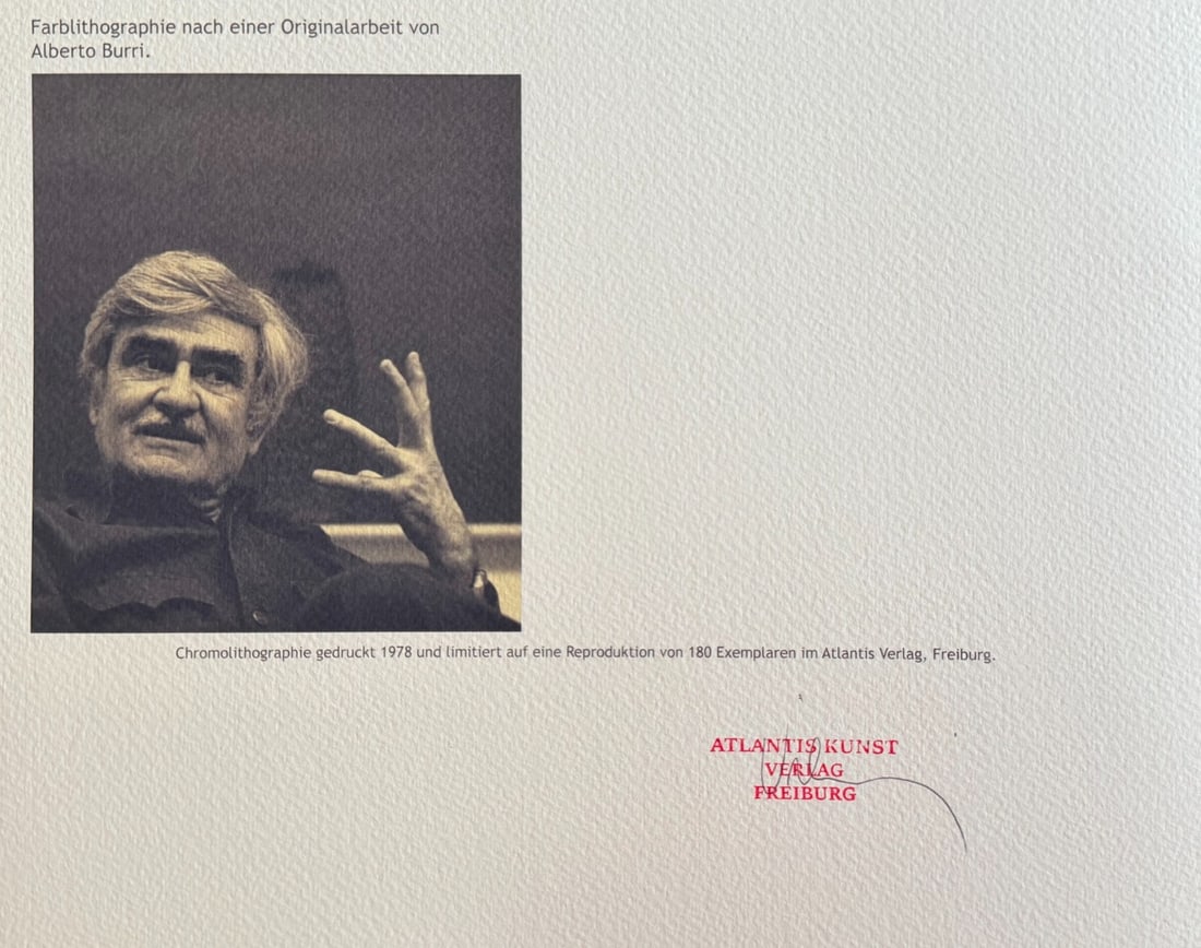 Alberto Burri Lithograph # - 10