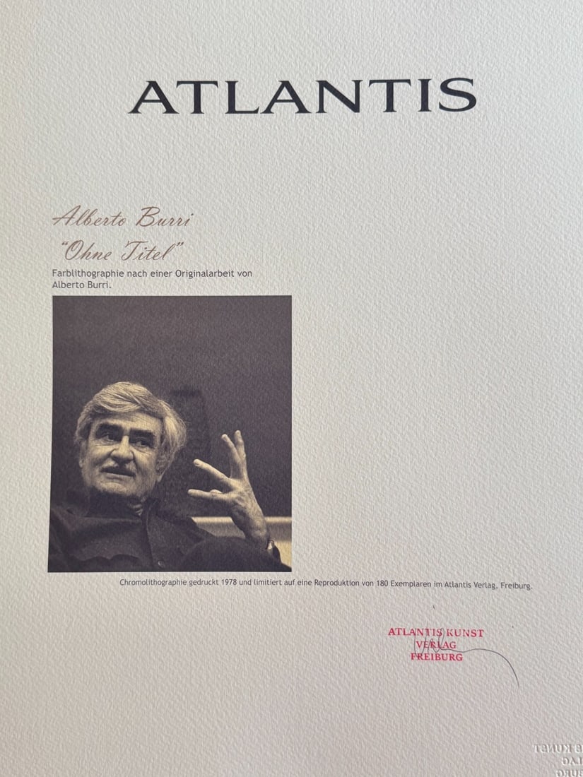 Alberto Burri Lithograph # - 8