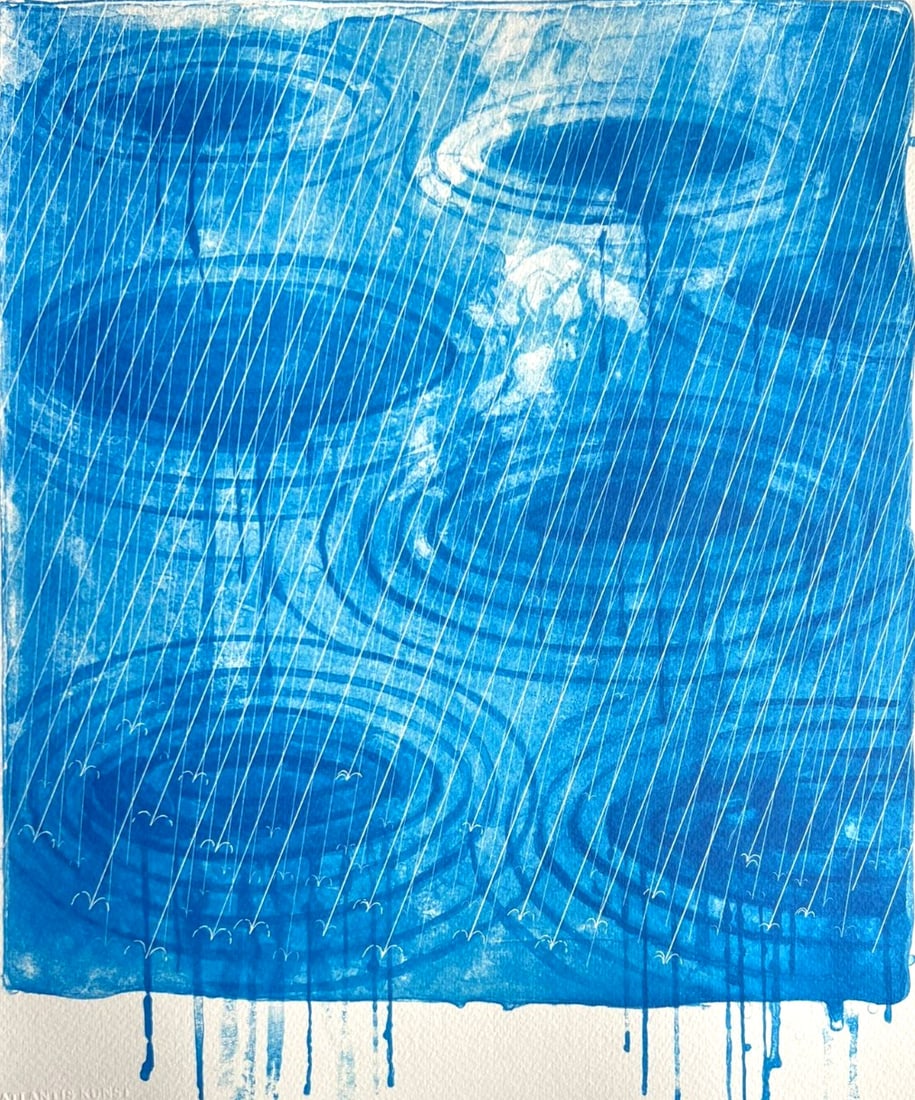 David Hockney Lithograph 'Rain' (Numbered) - 3