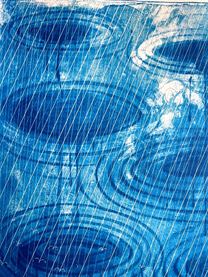 David Hockney Lithograph 'Rain' (Numbered) - 4