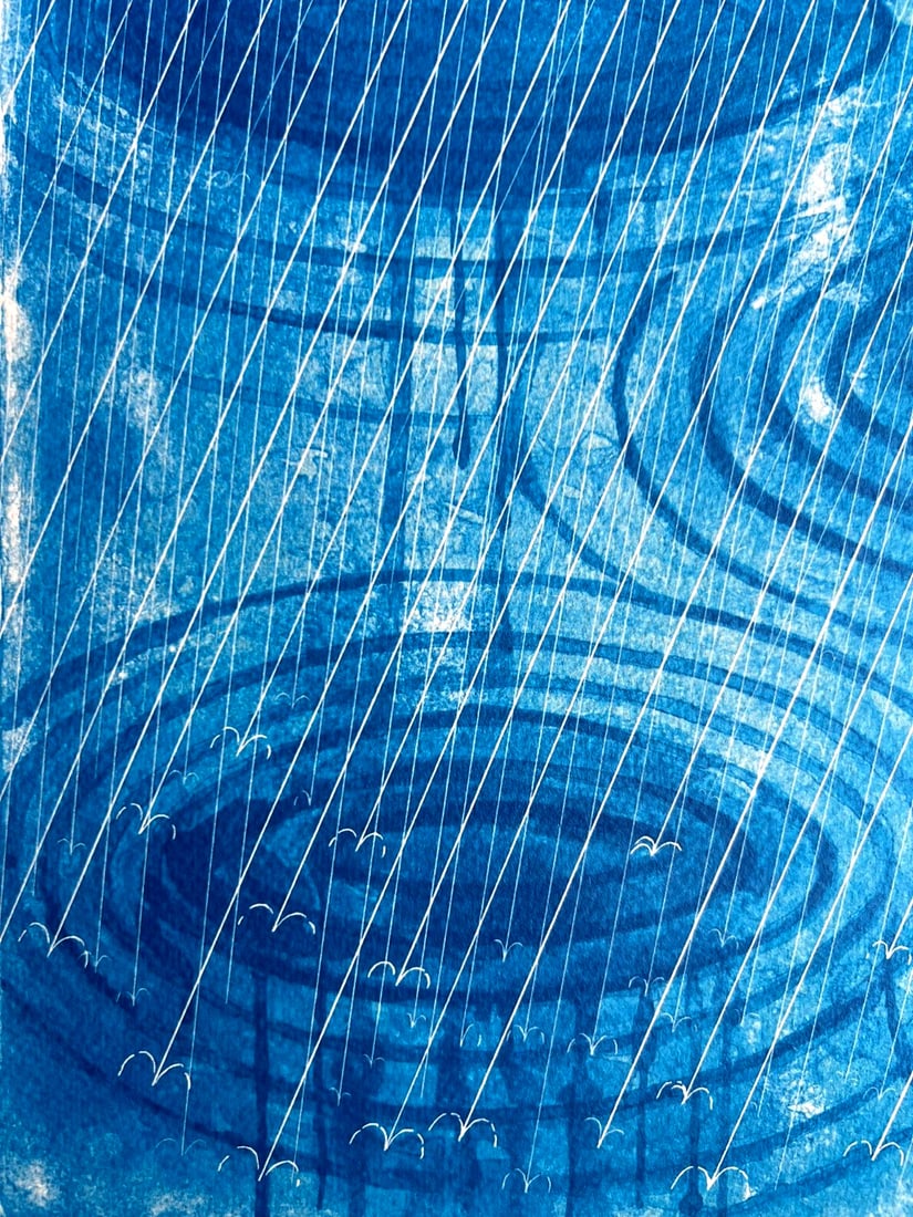 David Hockney Lithograph 'Rain' (Numbered) - 5