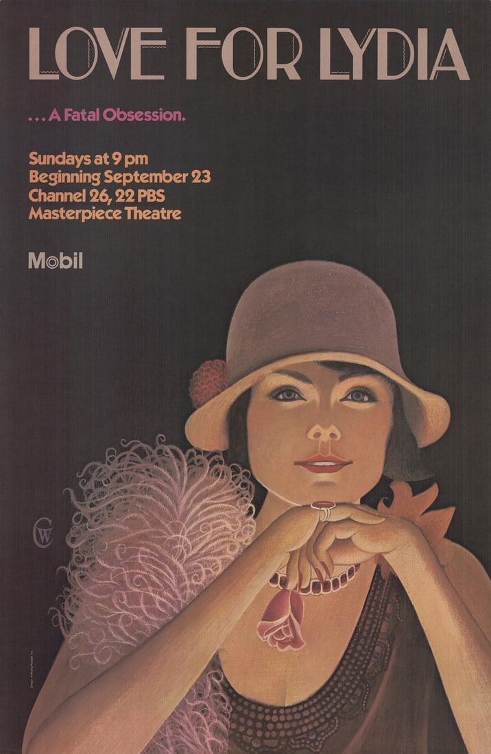 Anthony Russell - Love for Lydia (1979) 46" x 30" Offset Lithograph: Anthony Russell - Love for Lydia (1979) 46" x 30" Offset Lithograph A stunning 1979 offset lithograph by Anthony Russell, "Love for Lydia" is a captivating work of art that showcases the artist's