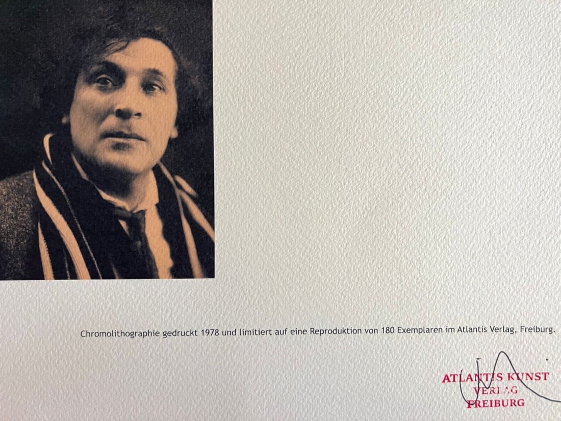 Numbered Marc Chagall Lithograph op - 10