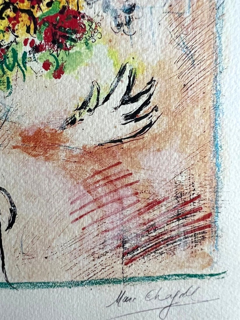 Numbered Marc Chagall Lithograph op - 7