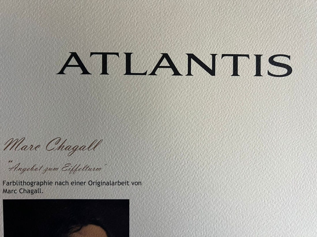 Numbered Marc Chagall Lithograph op - 9