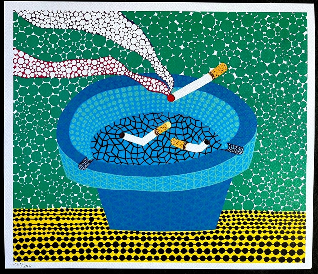 200 Yayoi Kusama Lithograph Mori Art Museum Numbered Limited: 200 Yayoi Kusama Lithograph Mori Art Museum Numbered Limited Own a unique piece of art history with this limited edition lithograph by Yayoi Kusama, created in collaboration with the Mori Art Museum