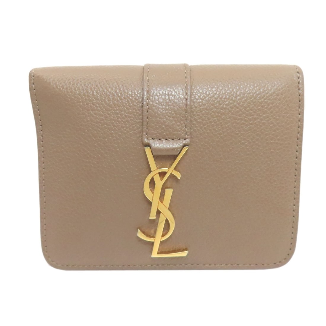 Yves Saint Laurent Cassandra Bifold Wallet with Coin Pocket Leather: Yves Saint Laurent Cassandra Bifold Wallet with Coin Pocket Leather The Yves Saint Laurent Cassandra Bifold Wallet with Coin Pocket Leather is a timeless classic, boasting a sleek brown leather