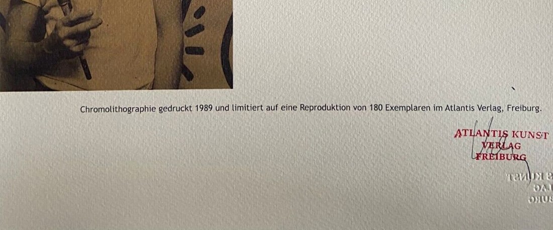 Keith Haring Lithograph and Numbered Stamp - 8