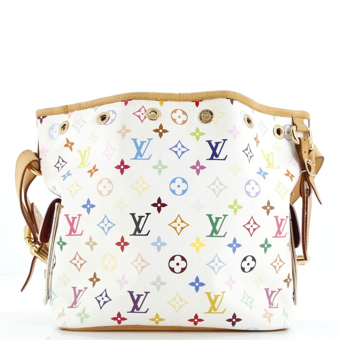 Louis Vuitton Petit Noe Multicolor Monogram Handbag: Louis Vuitton Petit Noe Multicolor Monogram Handbag A rare opportunity to own a vibrant Louis Vuitton Petit Noe Multicolor Monogram Handbag, boasting the iconic multicolor monogram pattern on its
