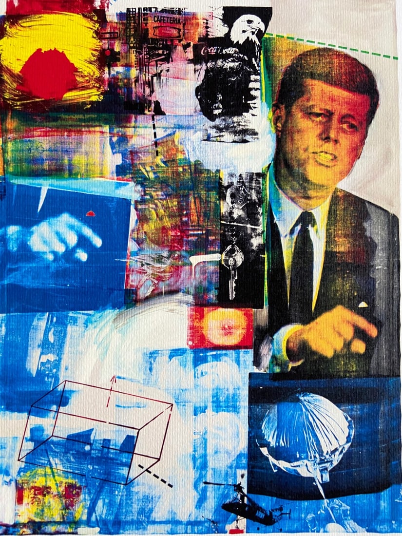 Jasper Johns - Robert Rauschenberg Lithograph Numbered Op - 3