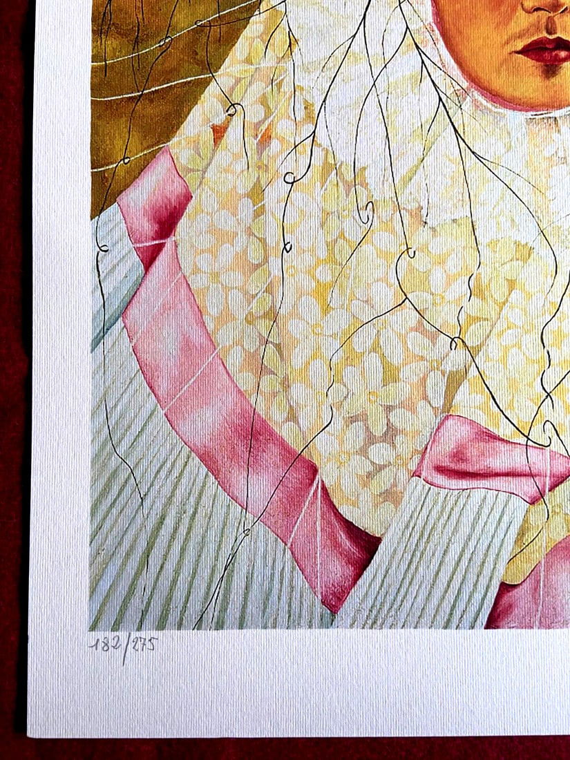 Numbered Frida Kahlo Lithograph - 7