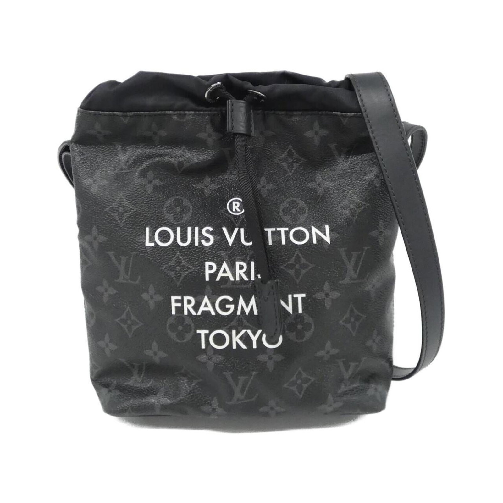 Louis Vuitton Coated Canvas Shoulder Bag: Louis Vuitton Coated Canvas Shoulder Bag A sleek and sophisticated shoulder bag from the iconic Louis Vuitton brand, this coated canvas bag boasts a timeless black design that exudes luxury and style.