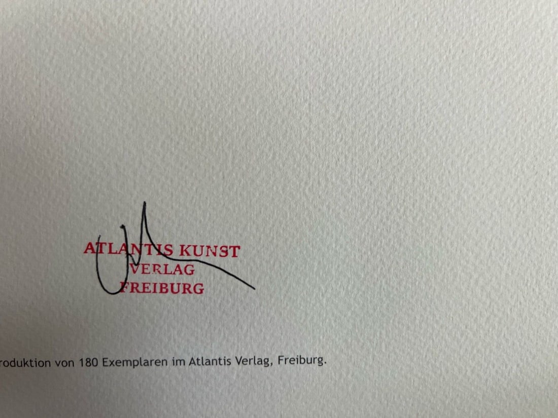 Numbered Edward Ruscha Lithograph 1991 - 10