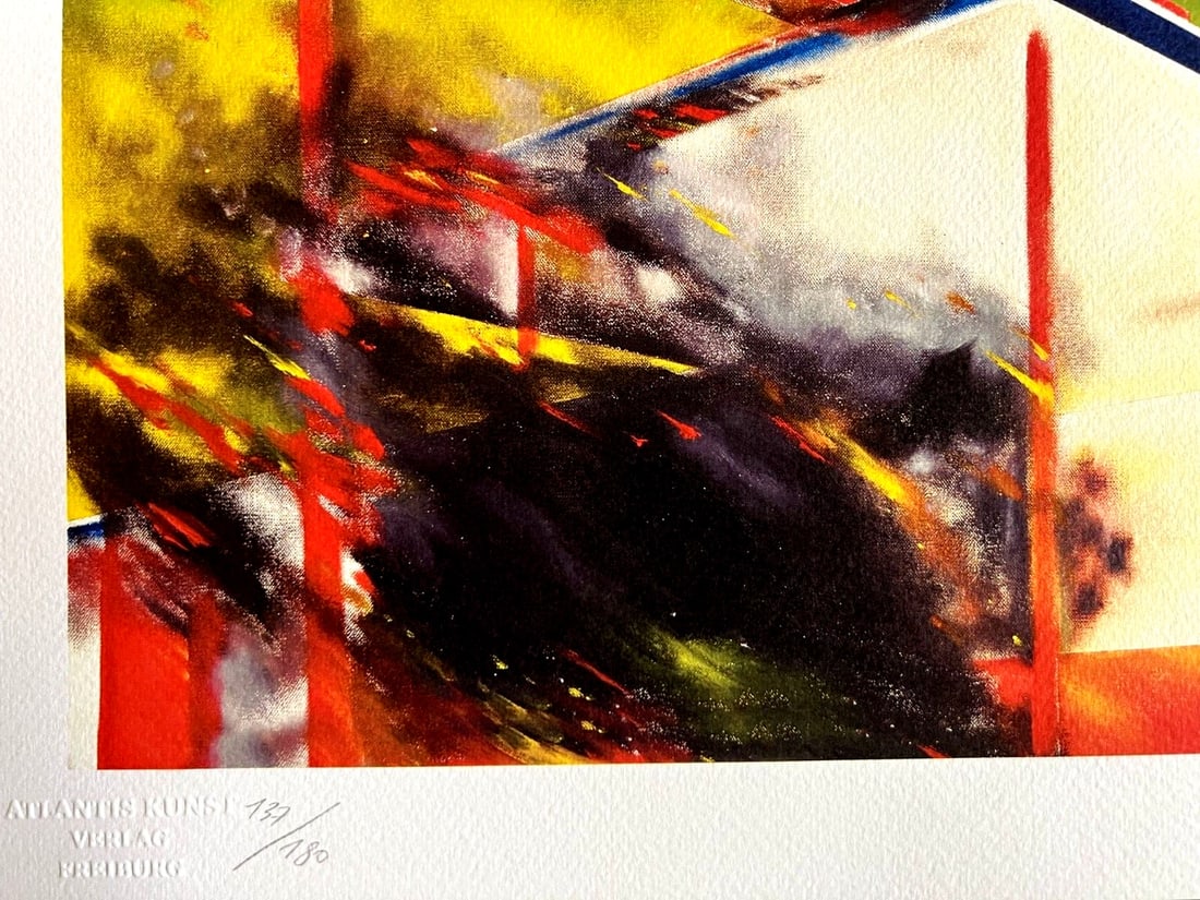 Numbered Edward Ruscha Lithograph 1991 - 5