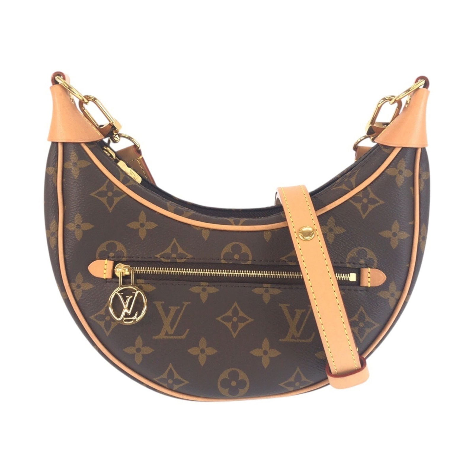 Louis Vuitton Monogram Shoulder Bag: Louis Vuitton Monogram Shoulder Bag A timeless piece of luxury, this Louis Vuitton Monogram Shoulder Bag boasts the iconic brand's signature brown monogram pattern and rich, supple leather. With its c
