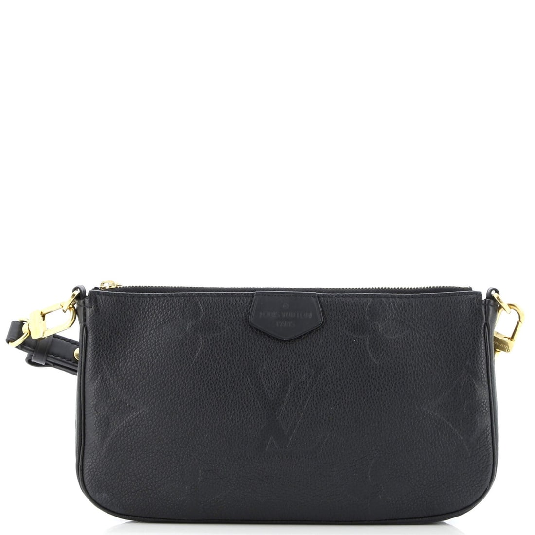 Giant Louis Vuitton Multi Pochette Accessoires Monogram Empreinte: Giant Louis Vuitton Multi Pochette Accessoires Monogram Empreinte A stunning Louis Vuitton Multi Pochette Accessoires Monogram Empreinte cross body bag, boasting the iconic monogram pattern in sleek b