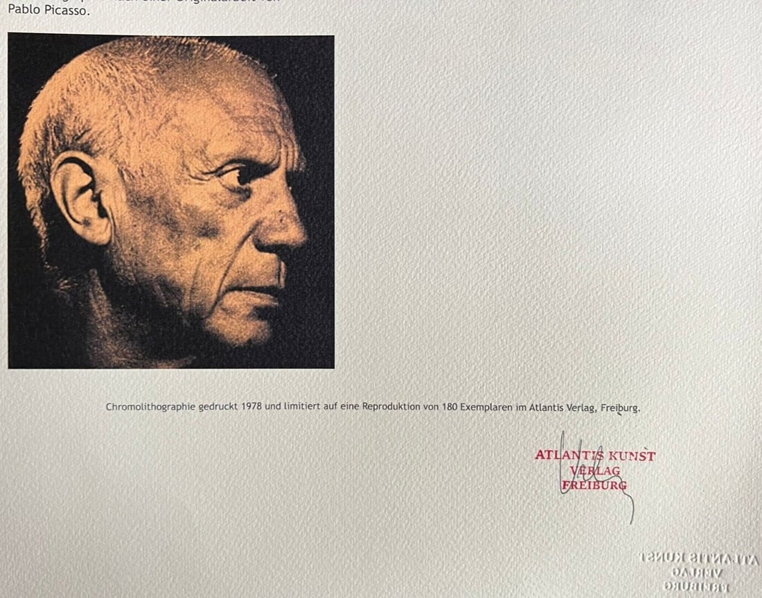 Numbered Pablo Picasso Lithograph - 12