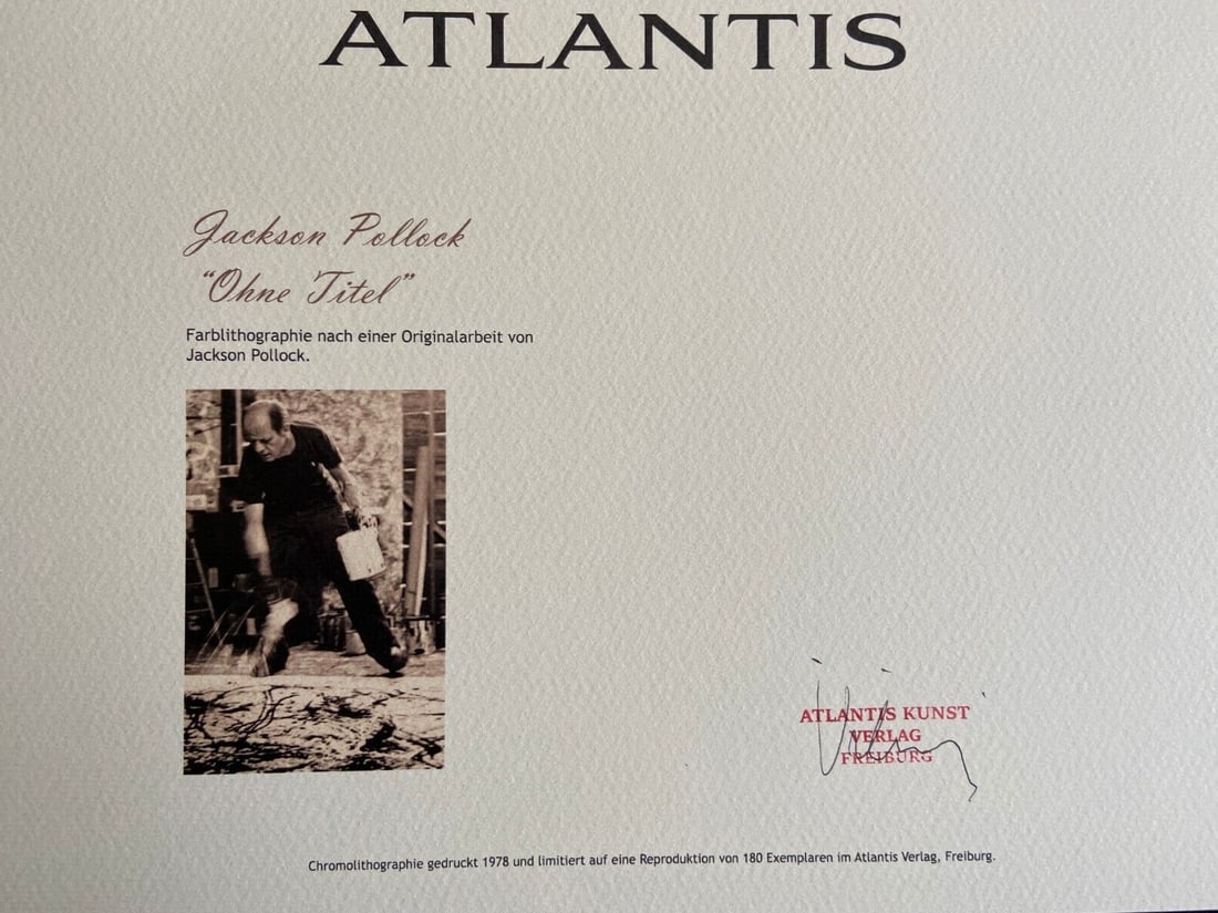 Rothko Jackson Pollock Lithograph Numbered/ Mark - 2