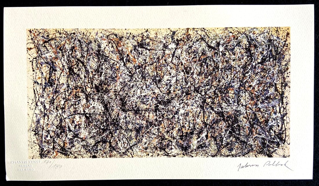 Rothko Jackson Pollock Lithograph Numbered/ Mark - 3