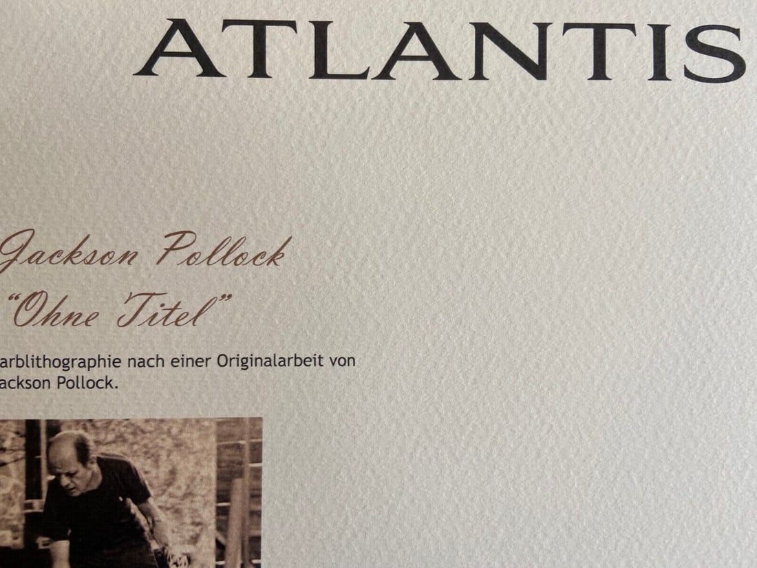 Rothko Jackson Pollock Lithograph Numbered/ Mark - 8