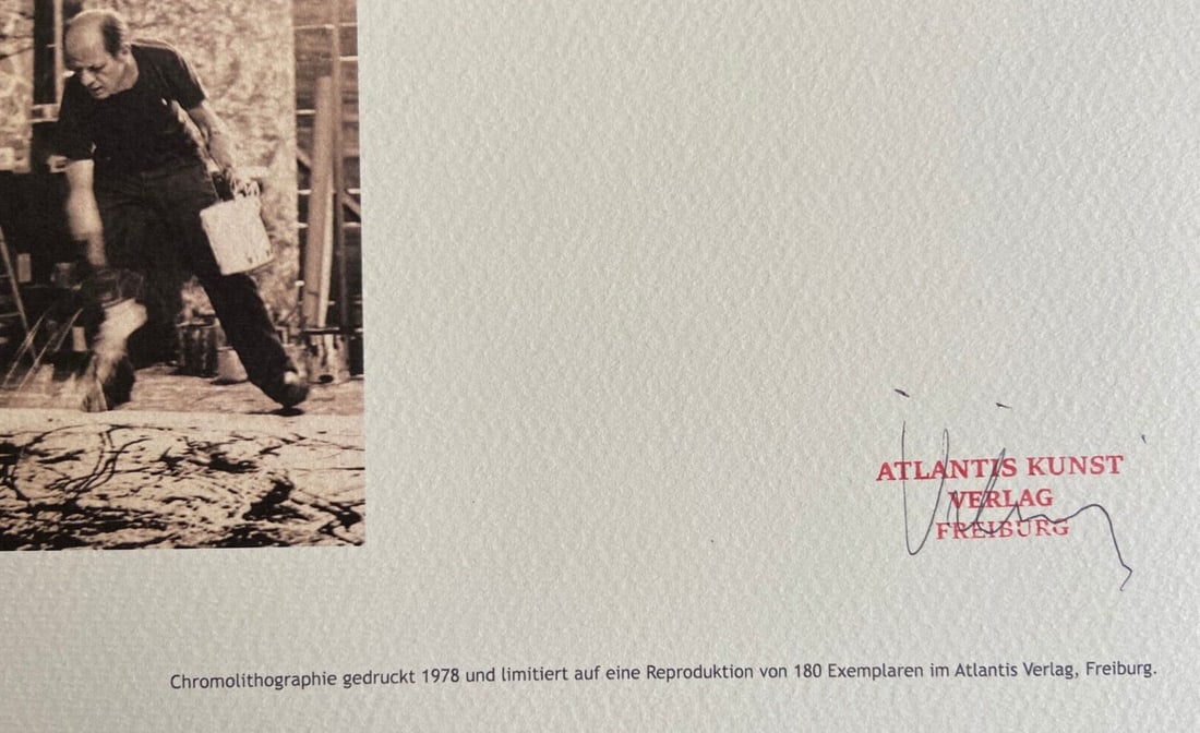 Rothko Jackson Pollock Lithograph Numbered/ Mark - 9