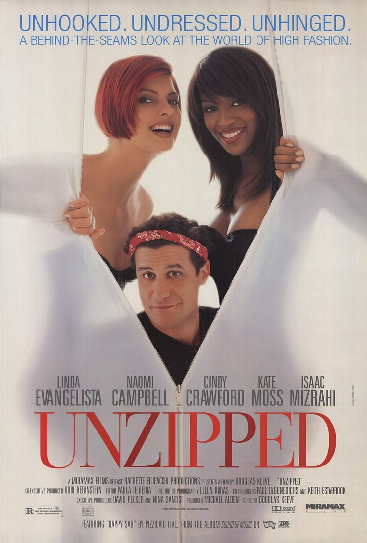 1995 ARTIST UNKNOWN Unzipped 40" x 27" Offset Lithograph: 1995 ARTIST UNKNOWN Unzipped 40" x 27" Offset Lithograph A rare and striking 1995 offset lithograph, 'Unzipped' measures 40 x 27 inches and showcases bold figures in a dynamic composition. Created by