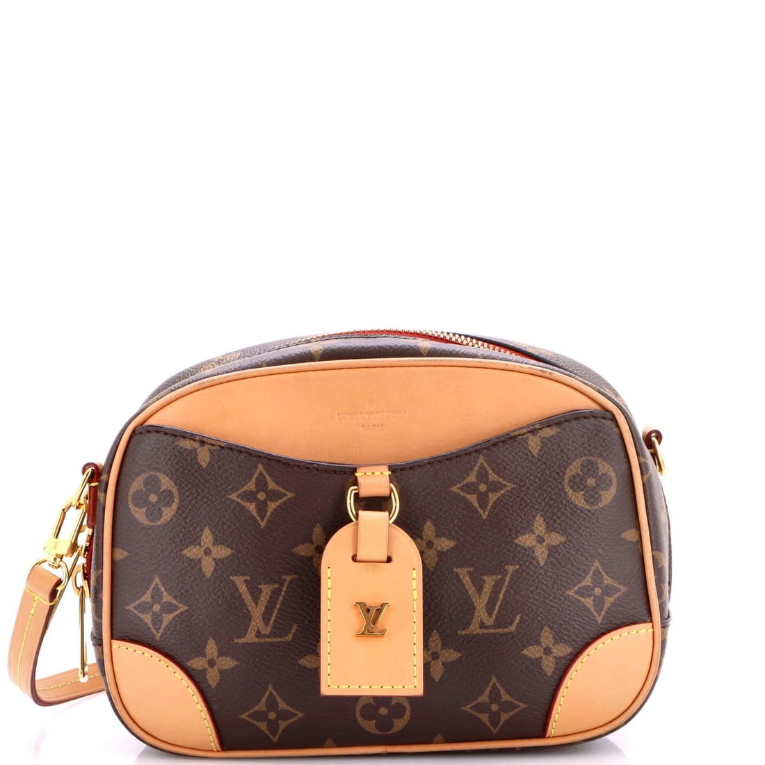 Louis Vuitton Mini Monogram Canvas Deauville Handbag: Louis Vuitton Mini Monogram Canvas Deauville Handbag Elevate your everyday style with the iconic Louis Vuitton Mini Monogram Canvas Deauville Handbag, boasting the classic cross-body design and timele