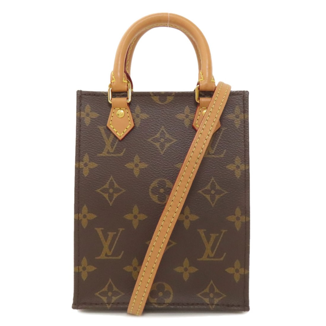 Louis Vuitton M69442 Petit Sac Plat Handbag in Monogram Canvas (1 of 20)