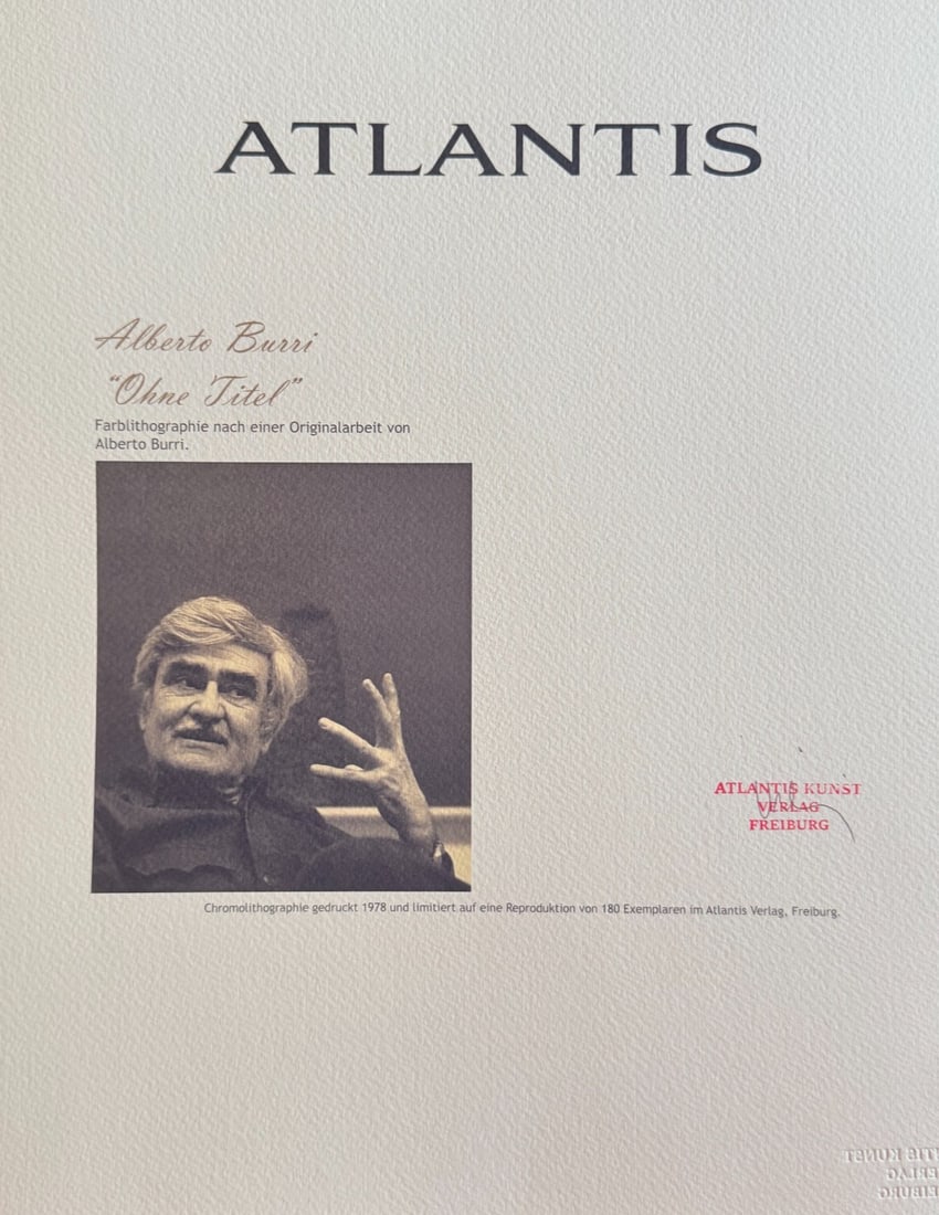 Alberto Burri Lithograph # - 10