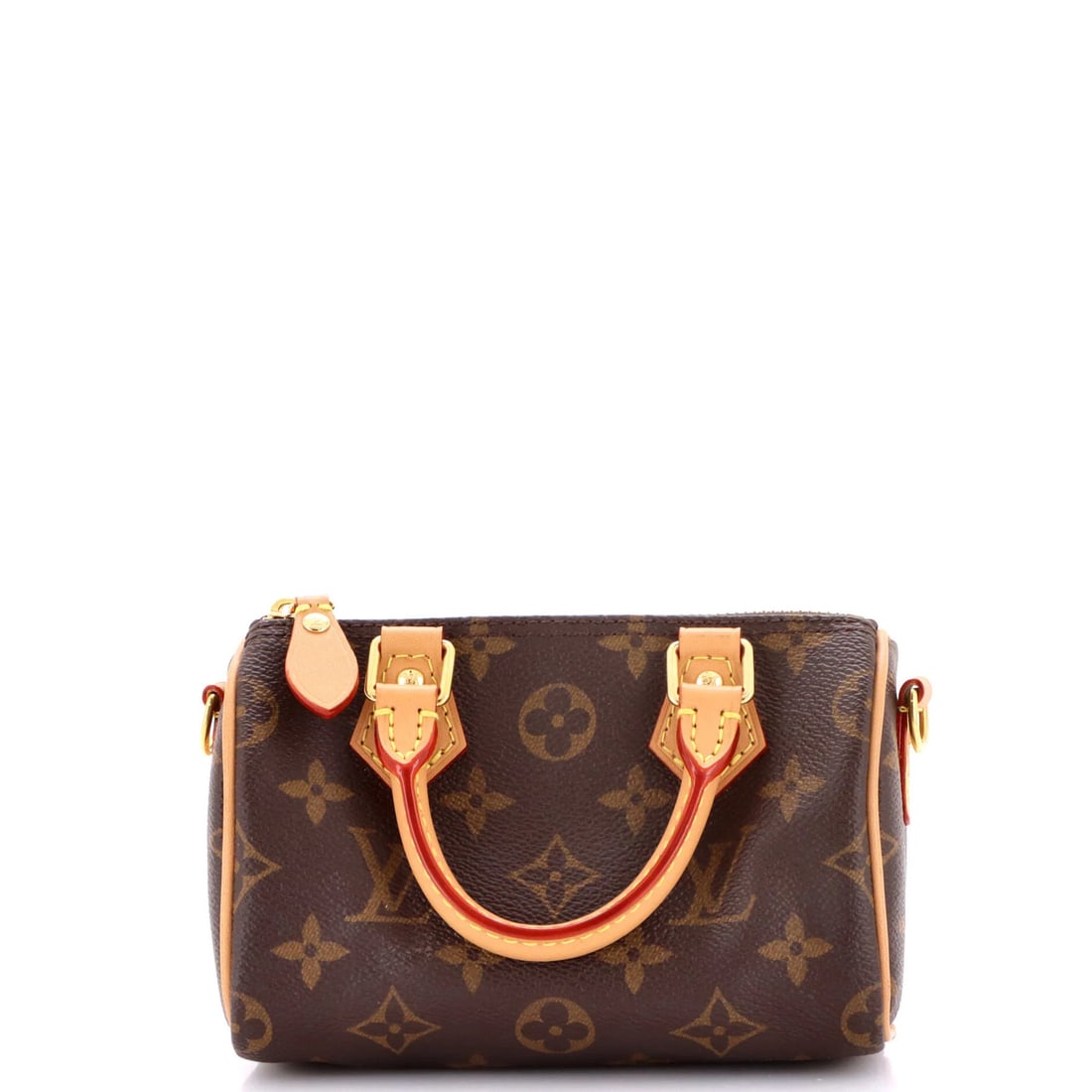 Louis Vuitton Speedy Bandouliere NM Monogram Canvas Nano Bag: Louis Vuitton Speedy Bandouliere NM Monogram Canvas Nano Bag The Louis Vuitton Speedy Bandouliere NM Monogram Canvas Nano Bag is a stylish and compact cross-body bag that exudes classic LV elegance.