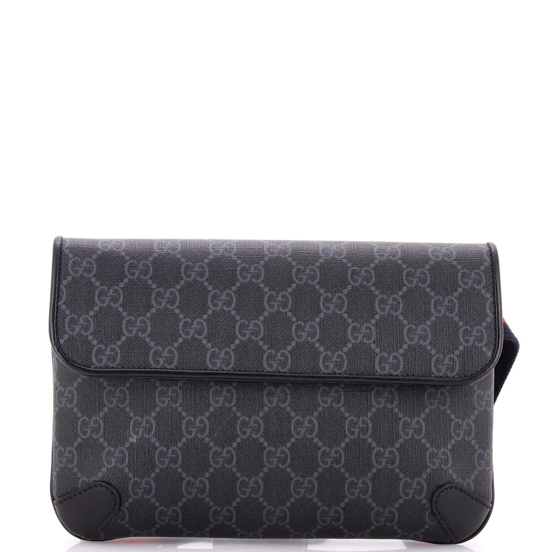 Gucci Web Flap Belt Bag in GG Coated Canvas (1 of 6)