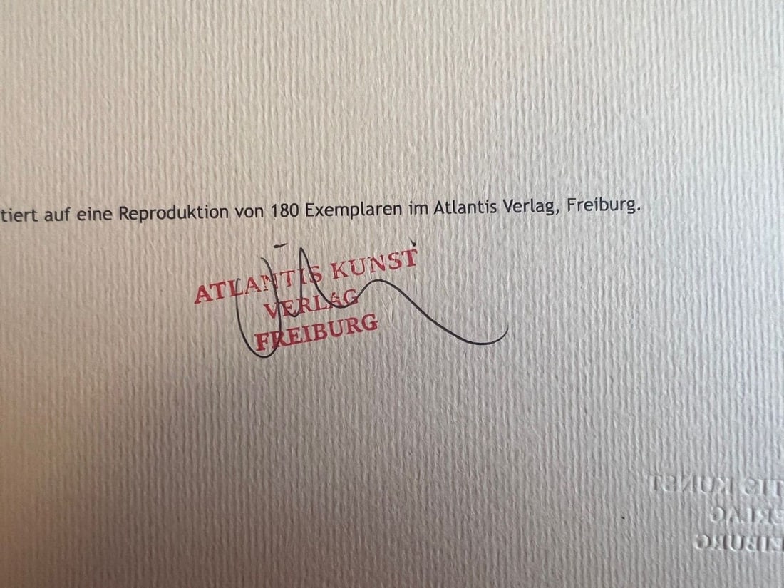 Numbered Le Corbusier Lithograph/ - 12