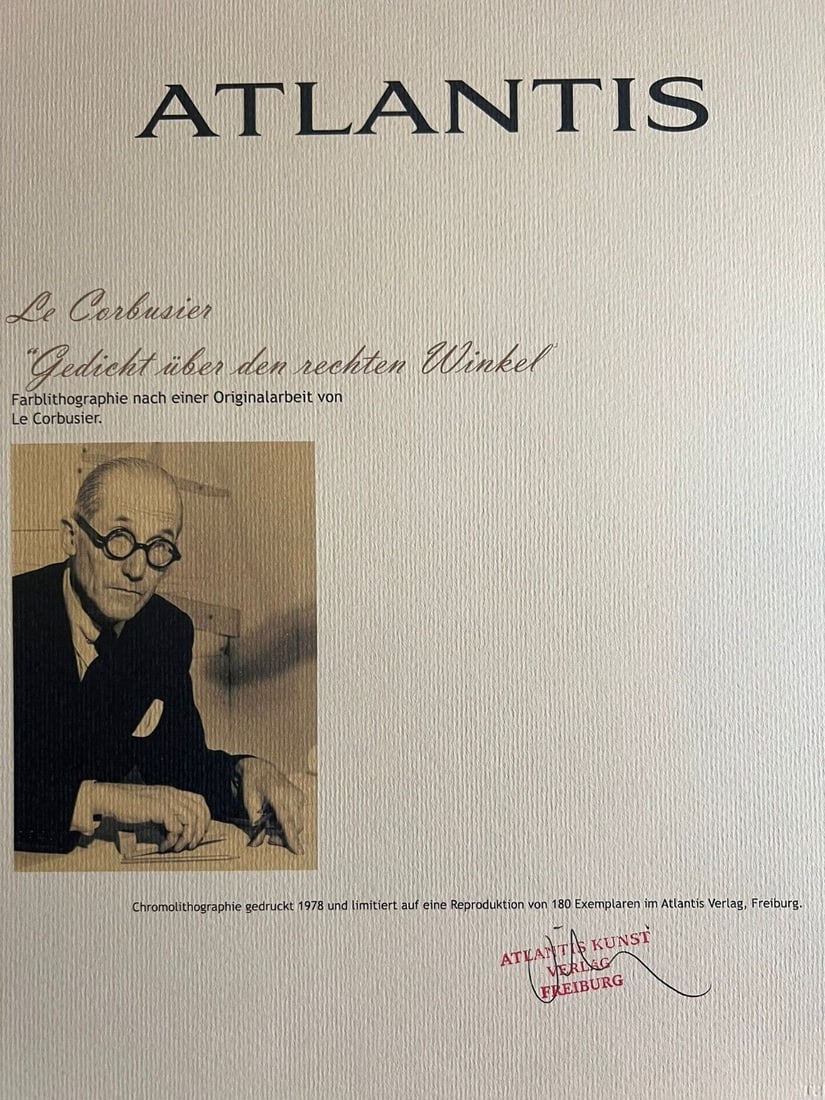 Numbered Le Corbusier Lithograph/ - 9