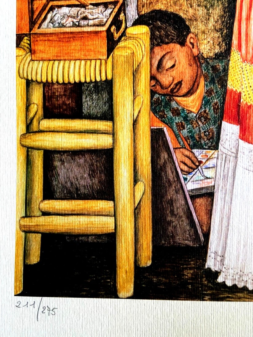 Numbered Diego Rivera Lithograph - 8