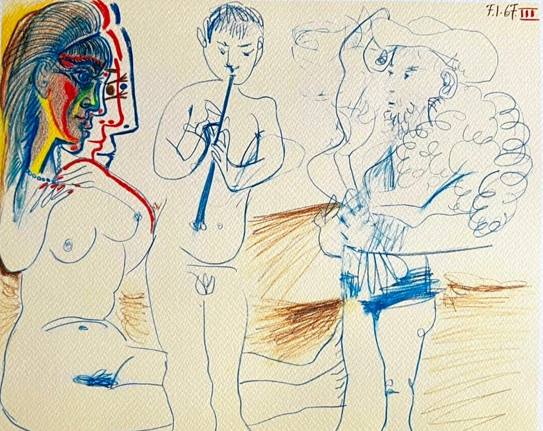 Limited Pablo Picasso Lithograph/ Numbered: Limited Pablo Picasso Lithograph/ Numbered A rare opportunity to own a piece of art history, this limited edition lithograph by Pablo Picasso is a stunning representation of the artist's unique