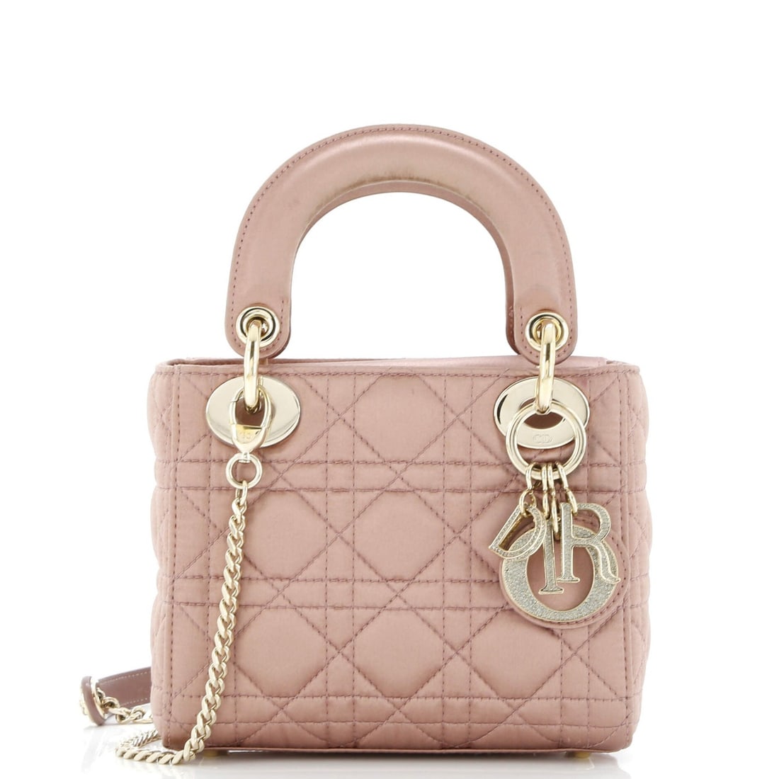 Christian Dior Lady Chain Bag Cannage Quilt Iridescent Leather Mini: Christian Dior Lady Chain Bag Cannage Quilt Iridescent Leather Mini Elevate your style with the iconic Christian Dior Lady Chain Bag Cannage Quilt Iridescent Leather Mini, boasting a stunning neutral