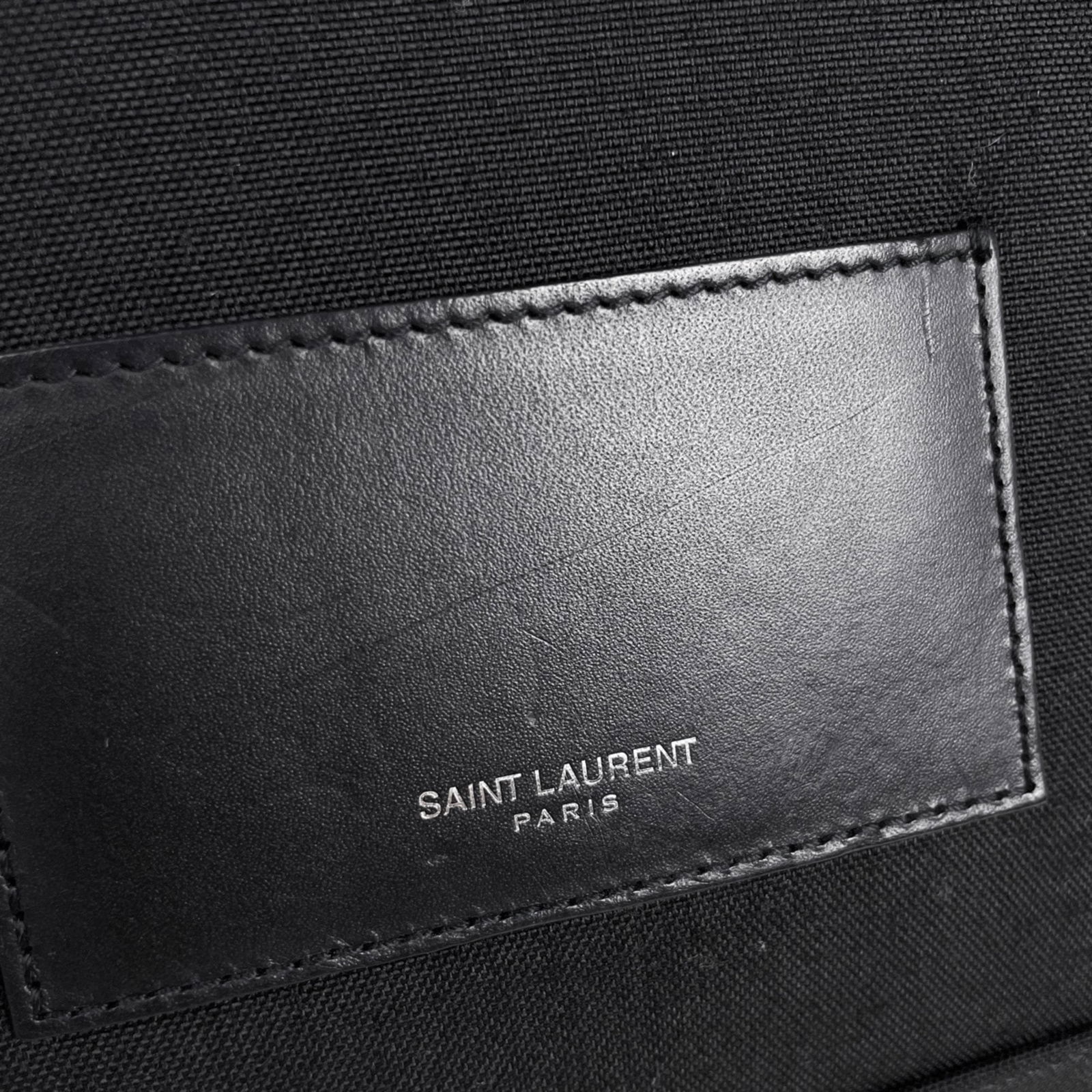 Saint Laurent Nylon Leather Backpack - 6